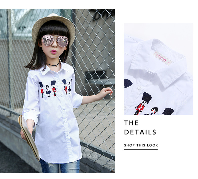 Chemise fille à manche longue - Ref 2087977 Image 59