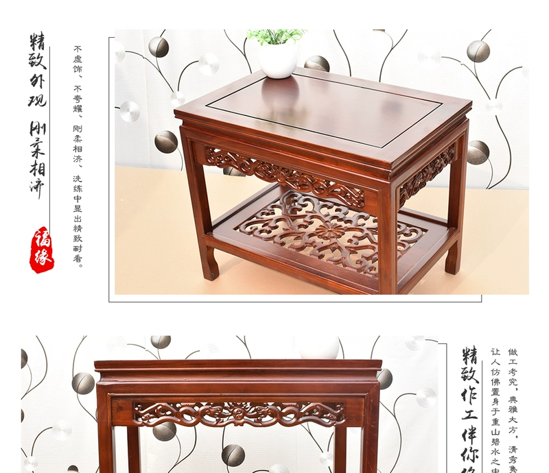 Đơn giản hiện đại gỗ rắn đứng cá bể kệ hoa bạch đàn hoa vài cây cảnh bàn đá phòng khách sàn gỗ - Kệ