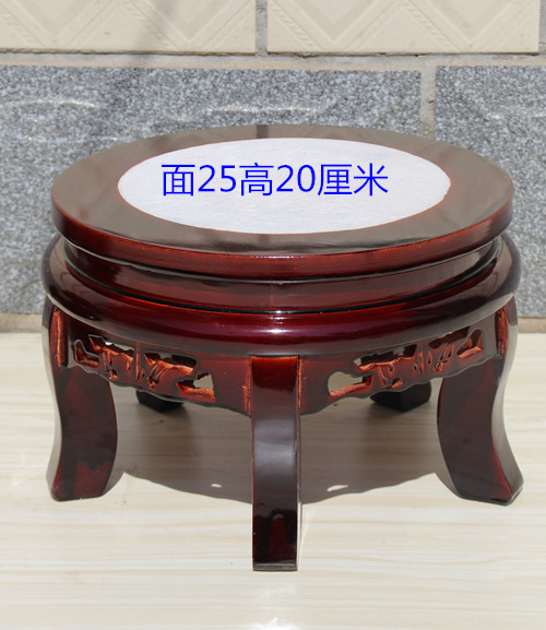 Gỗ chậu hoa phòng khách bonsai bể cá lắp đặt đơn giản châu Âu ban công nội thất gỗ rắn hoa đứng bàn hoa ngắn - Kệ kệ sách giá rẻ