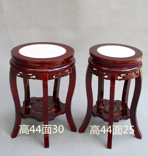 Gỗ chậu hoa phòng khách bonsai bể cá lắp đặt đơn giản châu Âu ban công nội thất gỗ rắn hoa đứng bàn hoa ngắn - Kệ kệ sách giá rẻ