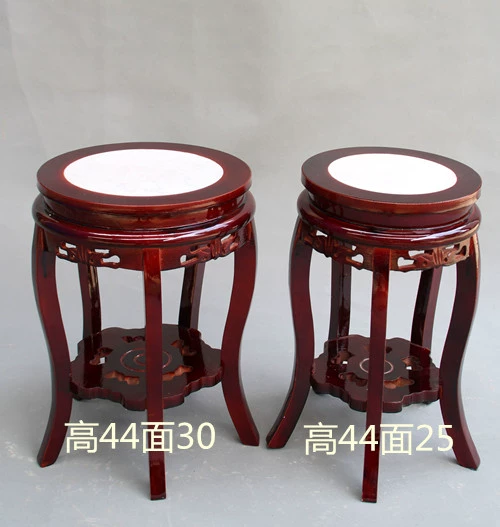 Gỗ chậu hoa phòng khách bonsai bể cá lắp đặt đơn giản châu Âu ban công nội thất gỗ rắn hoa đứng bàn hoa ngắn - Kệ kệ thông minh