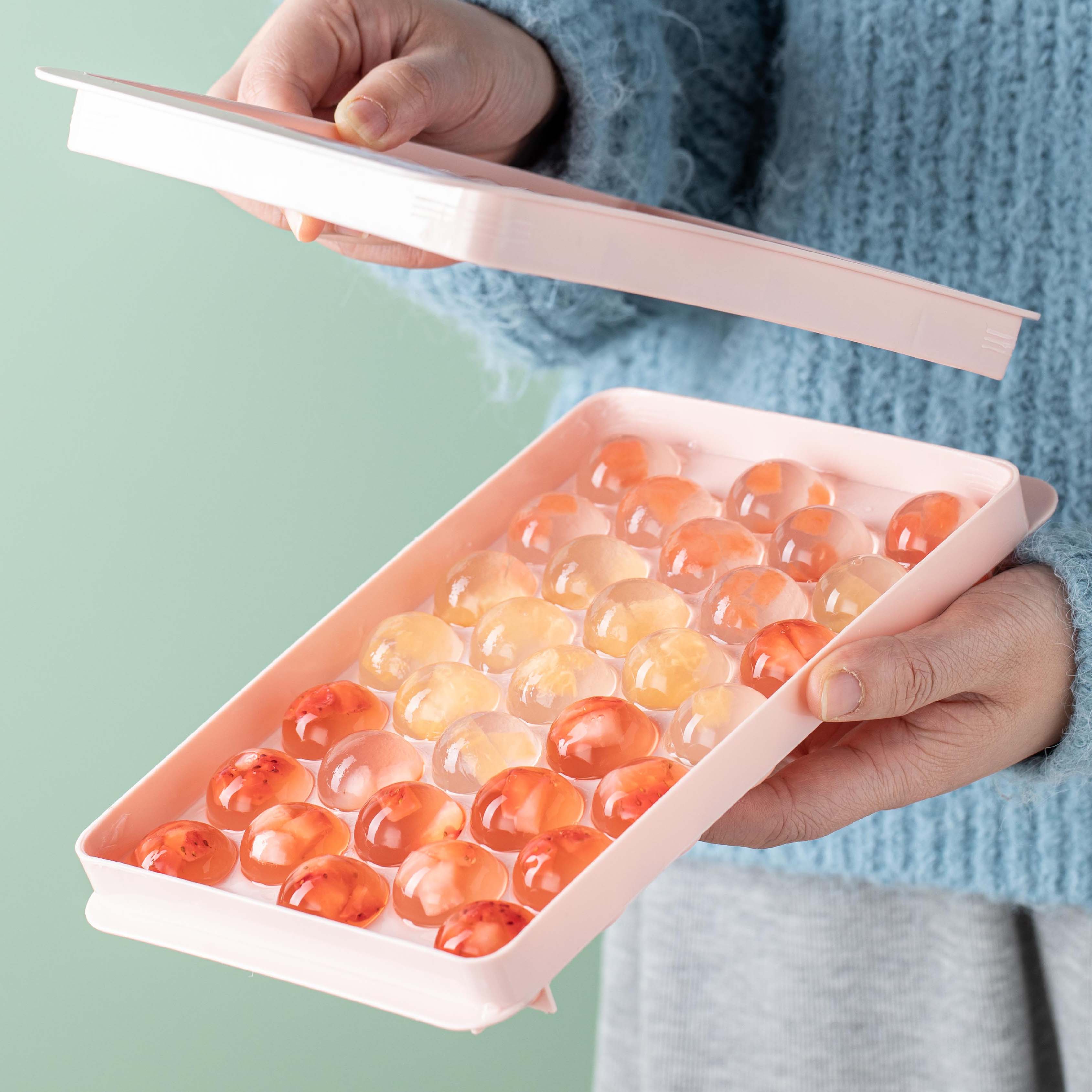 Ice Mold Spherical Ice-making Box Ice Hockey Mold Home Food Grade White Cool Powder Mold Ice-making Deity