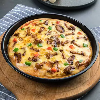 Pizza tray Household oven special baking baking pizza tray 6 inch 8 inch 9 inch pizza baking tray thickened non-stick