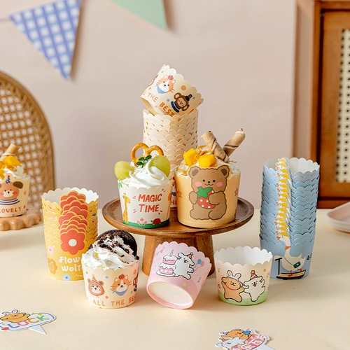 Поднос для кексов, одноразовый, пищевой, большой, McFun, лошадь, печь для выпечки на день рождения, аэрофритюрница, специальная