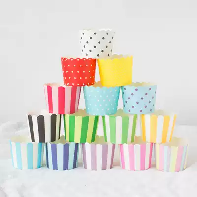 Small hard Maffin cup cupcake paper cup high temperature baking Maffin machine Cup 50 into multi color