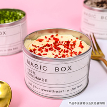 MEIDI (MEIDI) Net red iron cans mousse iron cans cake box tinplate cake box sealing stickers