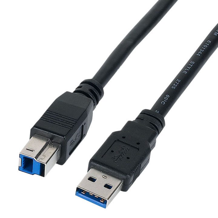 硬盘盒USB3.0转方口数据线b口延长线电脑硬盘柜手机充电网卡连接线0.5米1米3米5米连接器A公对B公