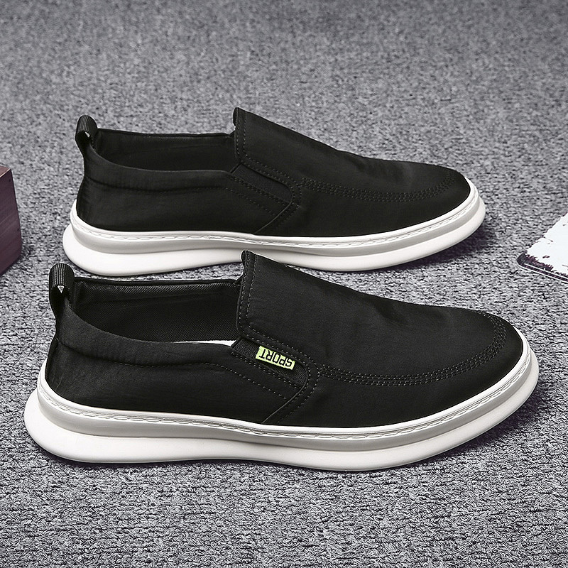 Sails cloth shoes Men's sloth One foot pedal Summer breathable thin Article Deodorant Men Comfort Soft Base Long Standing Old Beijing Cloth Shoes