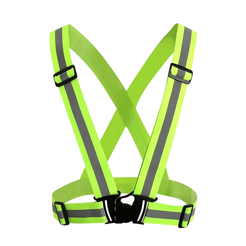 Reflective vest baby bag waistcoat riding safety clothing adjustable size elastic webbing night reflective clothing sanitation waistcoat