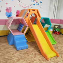 Early Education Center software combination slide kindergarten sensory system honeycomb soft bag body climbing slide climbing drill hole physical training