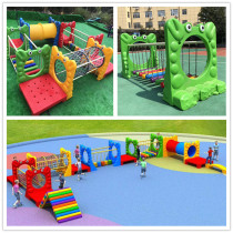 Kindergarten large Children shake the bridge drilling the slope climbing combination outdoor sports sensory training equipment toys