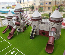 Childrens outdoor large slide combination kindergarten outdoor little doctor Castle slide Square community amusement equipment