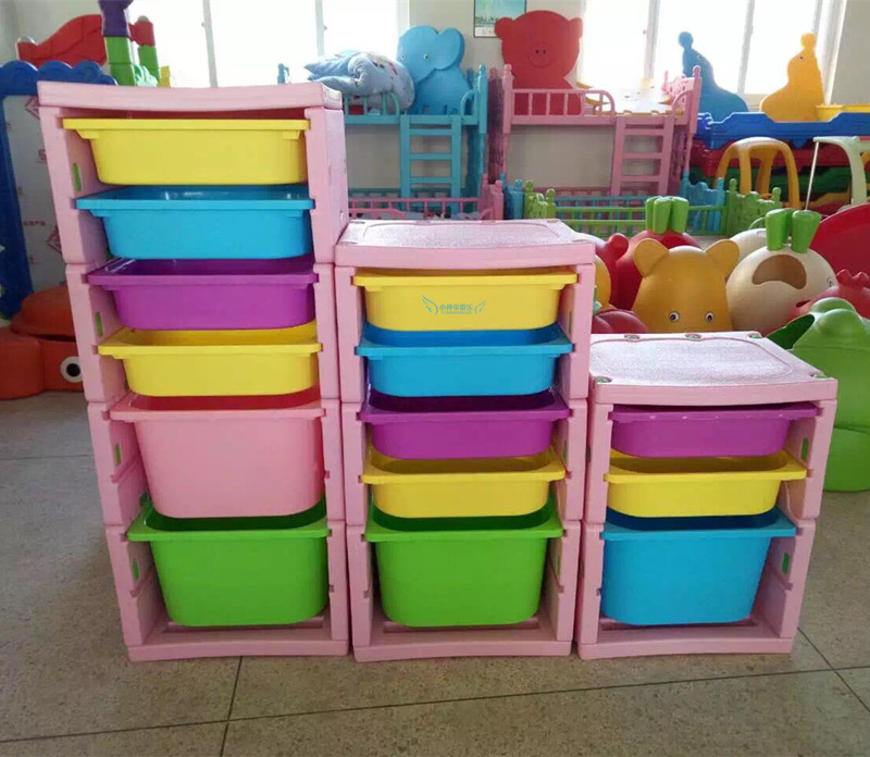 Children's toy cabinet storage rack cartoon bookshelf kindergarten baby super large classification sorting box display rack locker