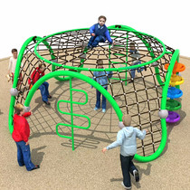 Kindergarten outdoor development physical training childrens drill net rope climbing frame large climbing slide combination toy