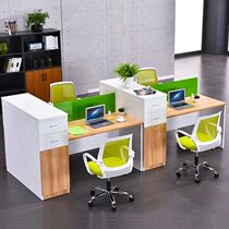 Simple modern screen staff table and chair 4-person combination desk partition work table card holder four-person Card position