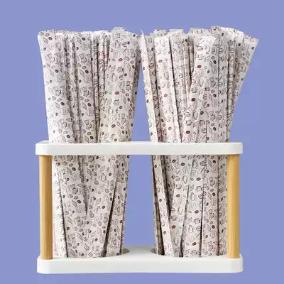 Single paper-packed coffee mixing rod disposable wooden stick long handle wooden stick wooden hot drink spoon length 19cm