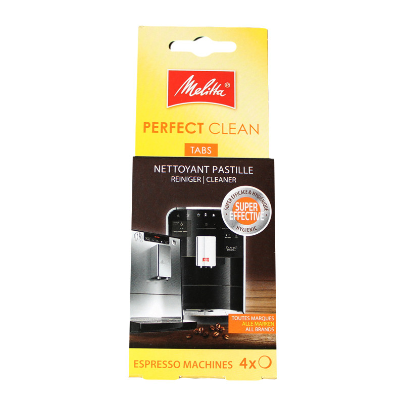 Melitta Meilujia PERFECT CLEAN automatic coffee machine cleaner cleaning powder tablets 4*1 8g