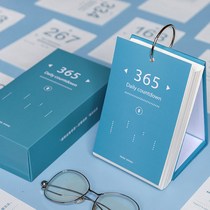 Desktop calendar College entrance examination countdown 100 days Inspirational literature and art daily payment memo 365 days small desk calendar hand account material