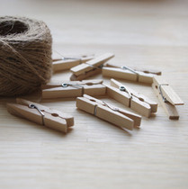 ZAKKA Mini photo clip Wood clip 0 2 yuan piece