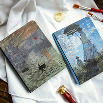 Mu dye notepad Van Gogh Monet small fresh literary and artistic hand ledger Students use portable notebook stationery