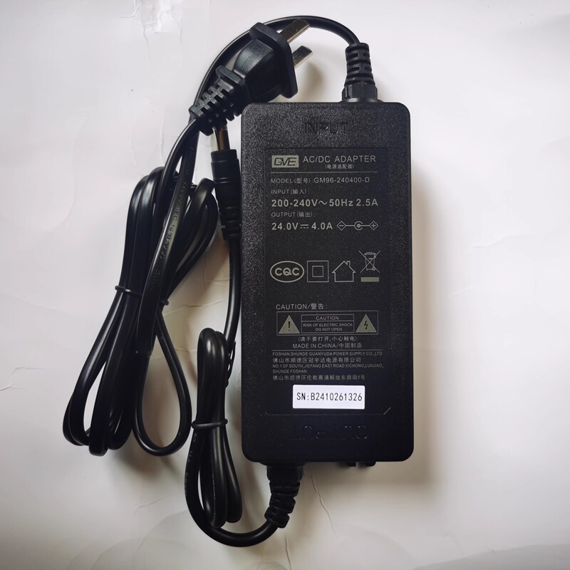 Kaiyuan 24.0V4.0A Power Adapter Ad96Awm240400 Charging Cable 96.0W Transformer Dc24V4A
