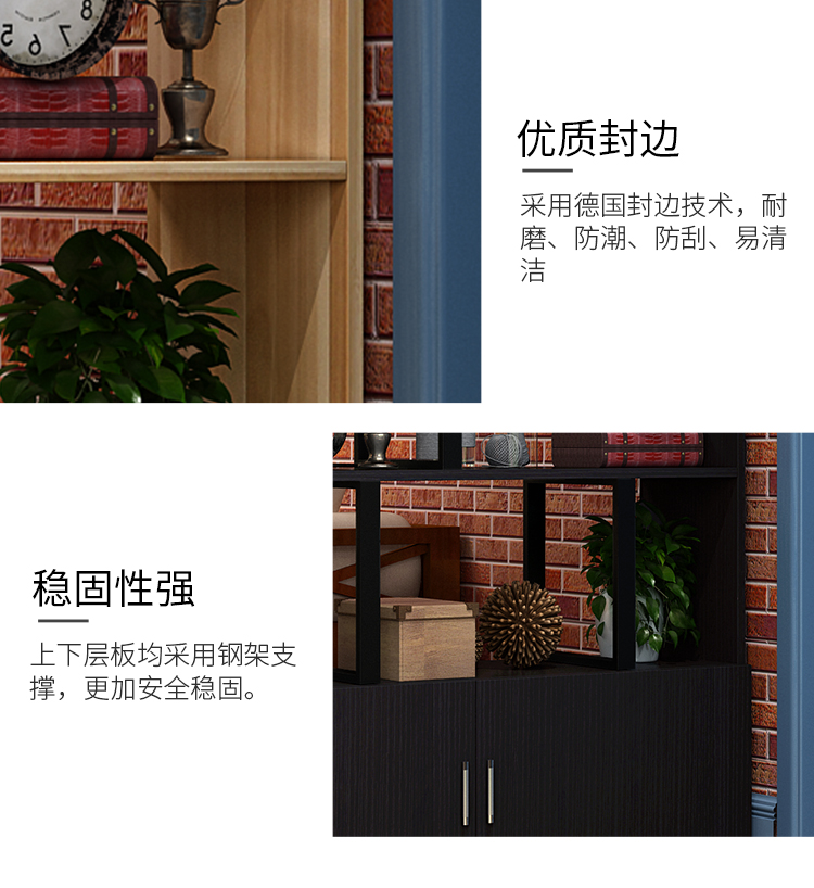 Tùy chỉnh trang trí nhà khung trang trí phòng khách phân vùng màn hình hiển thị nhiều lớp giá hoa tủ giày tích hợp giá gỗ thép - Kệ giá để đồ