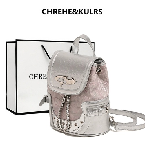 CHREHE&KULRS Розовая водонепроницаемая небольшая сумка, крокодиловый принт