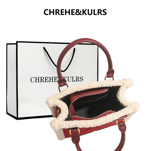 CHREHE&KULRS Красная весенняя сумка на одно плечо для невесты, сумка через плечо, тренд сезона