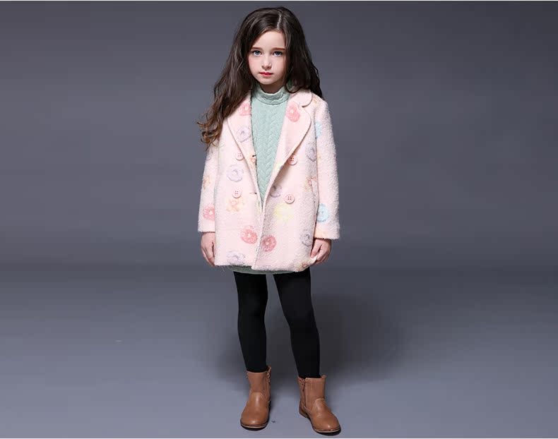 Manteau pour fille MIQIDIDA en mélange - Ref 2162113 Image 19