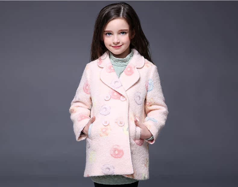 Manteau pour fille MIQIDIDA en mélange - Ref 2162113 Image 18
