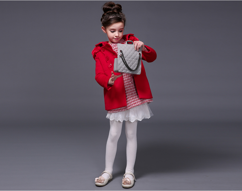 Manteau pour fille MIQIDIDA en mélange - Ref 2162345 Image 16