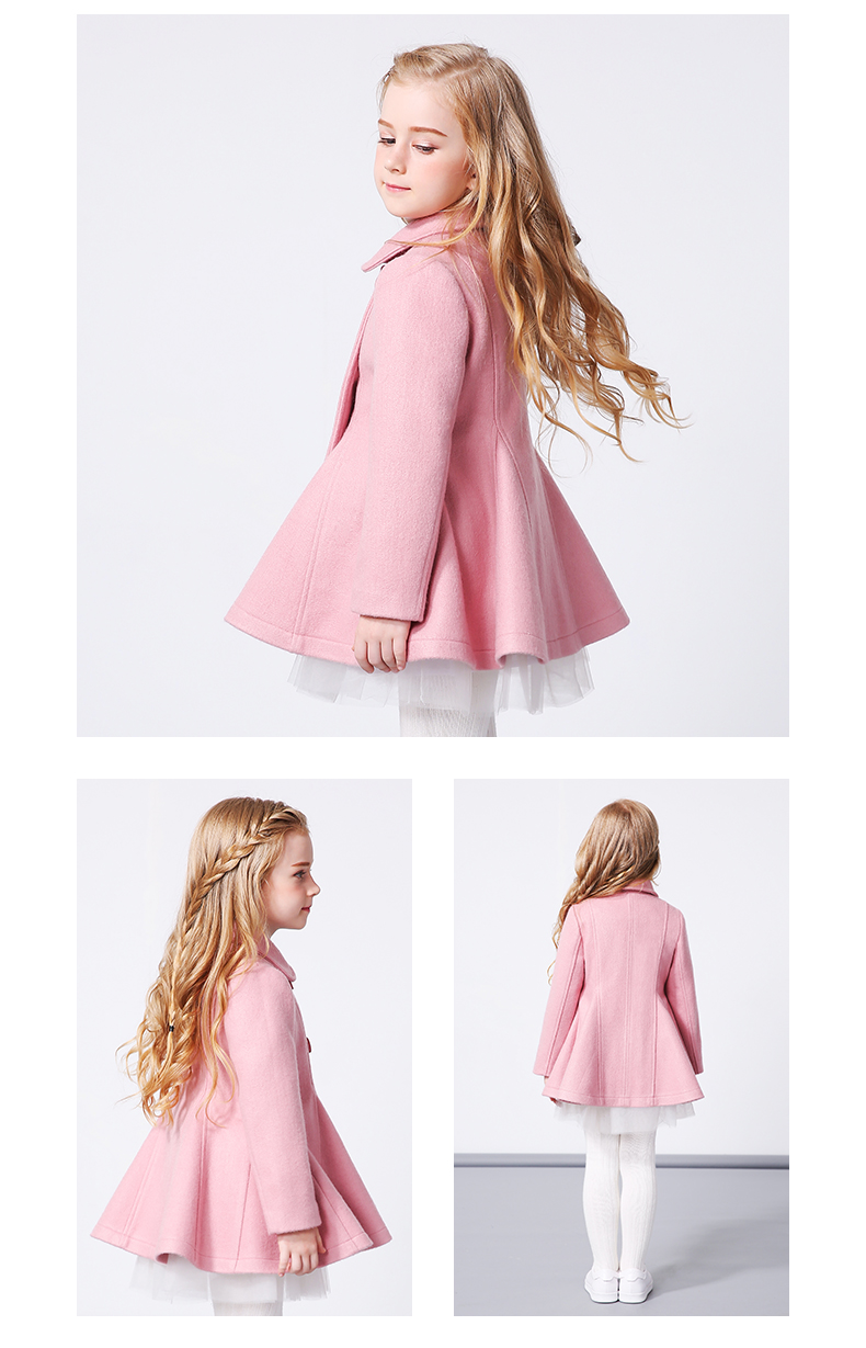 Manteau pour fille MIQIDIDA en mélange - Ref 2161938 Image 17