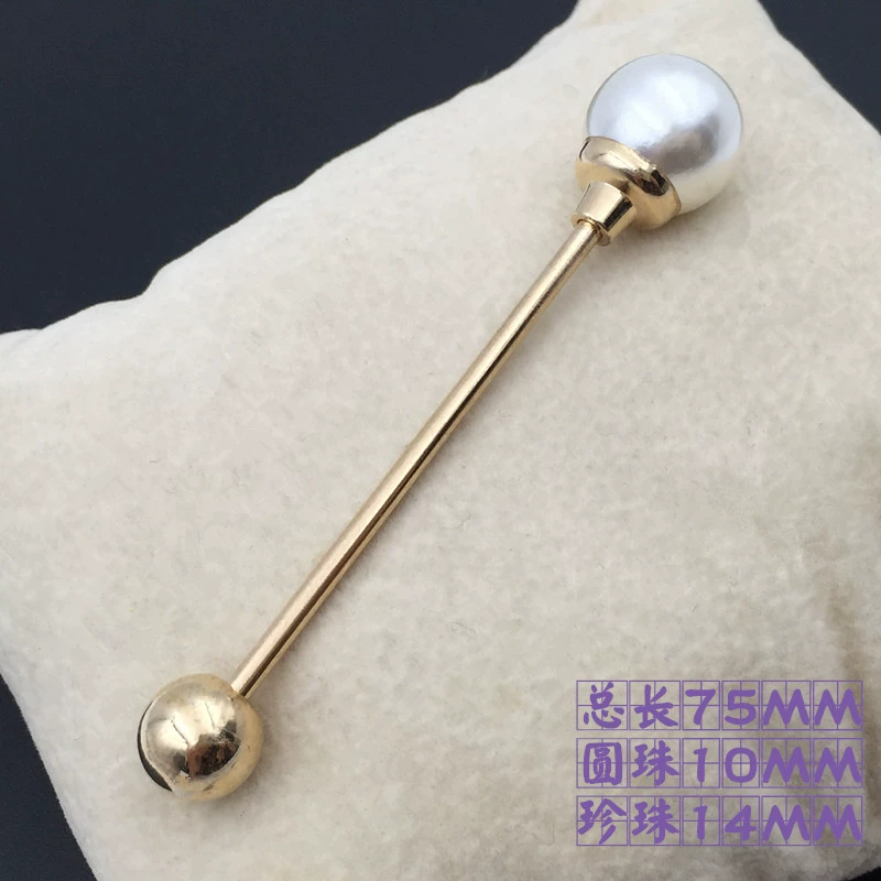 Thời trang hai đầu ngọc trai pin pin trâm đa dạng đơn giản linh hoạt chống đi áo len cardigan khăn choàng phụ kiện khóa