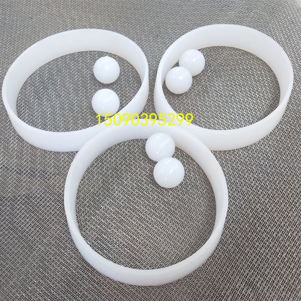 Silica gel thickened isolation ring diameter 160 block ball ring rotary vibrating screen with trapezoidal section seal spot