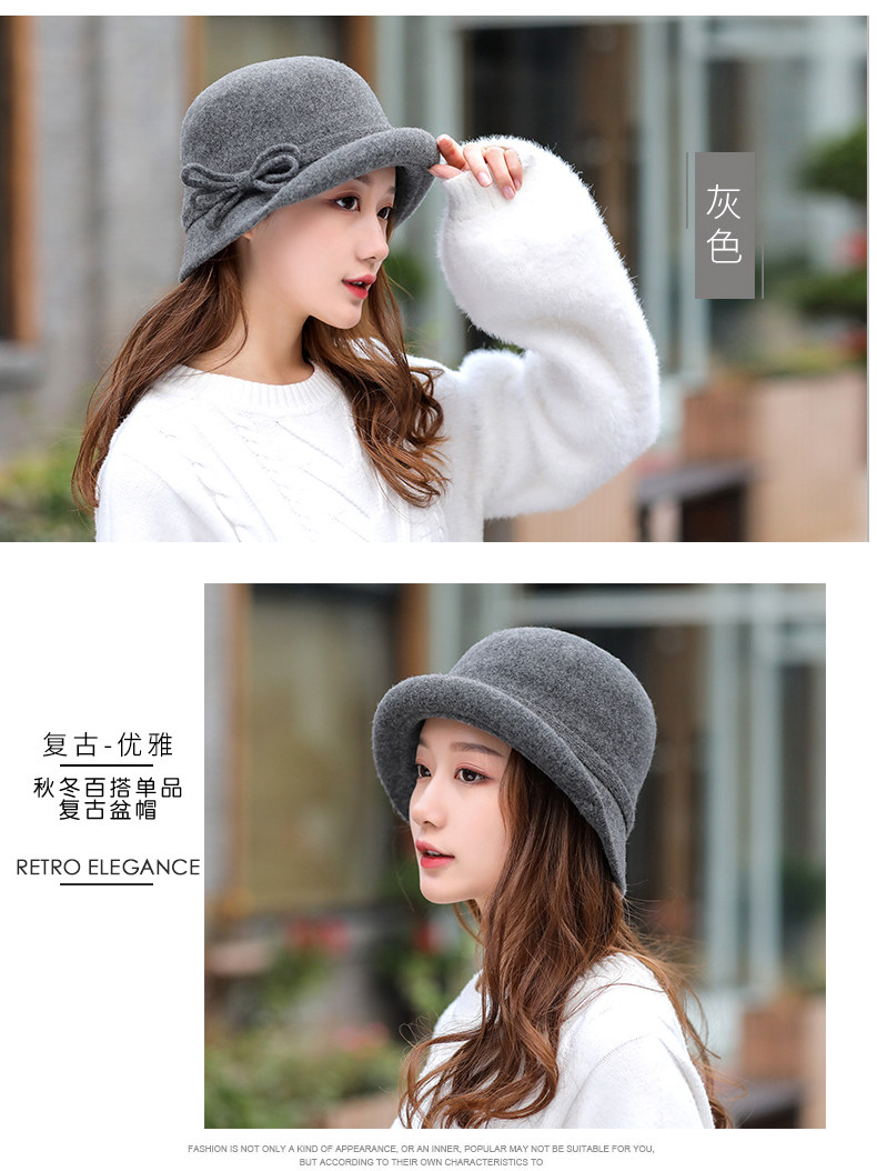 Chapeau pour femme en Melange de laine - Ref 3234059 Image 18