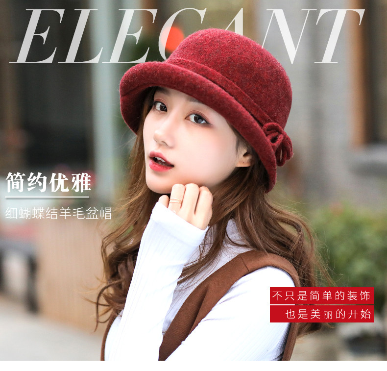 Chapeau pour femme en Melange de laine - Ref 3234059 Image 6