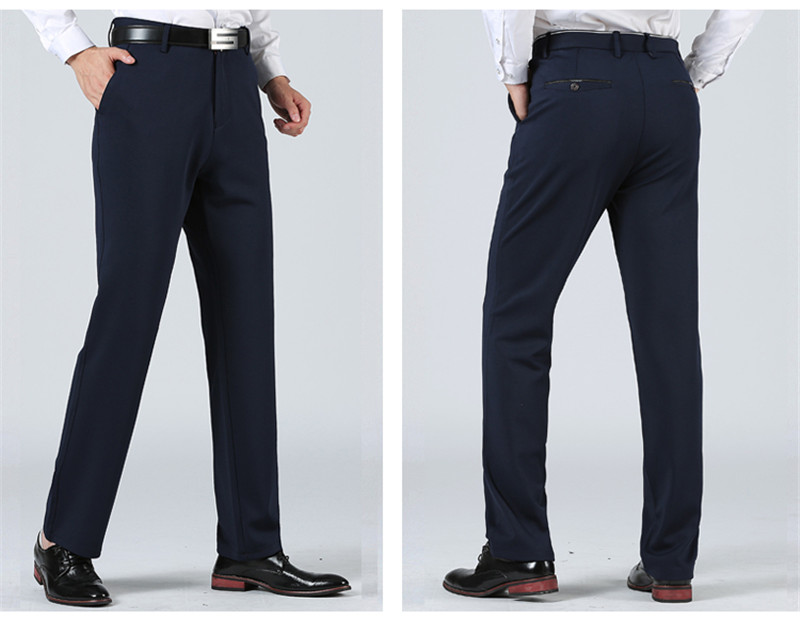 Mùa thu lỏng nam kinh doanh quần âu cộng với phân bón XL quần nam cao co giãn dài quần legging nam