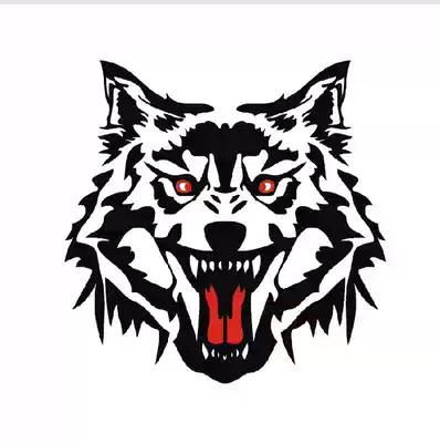Wolf head car body sticker scratch car sticker cover change decorative glass sticker personalized cover sticker reflective creativity