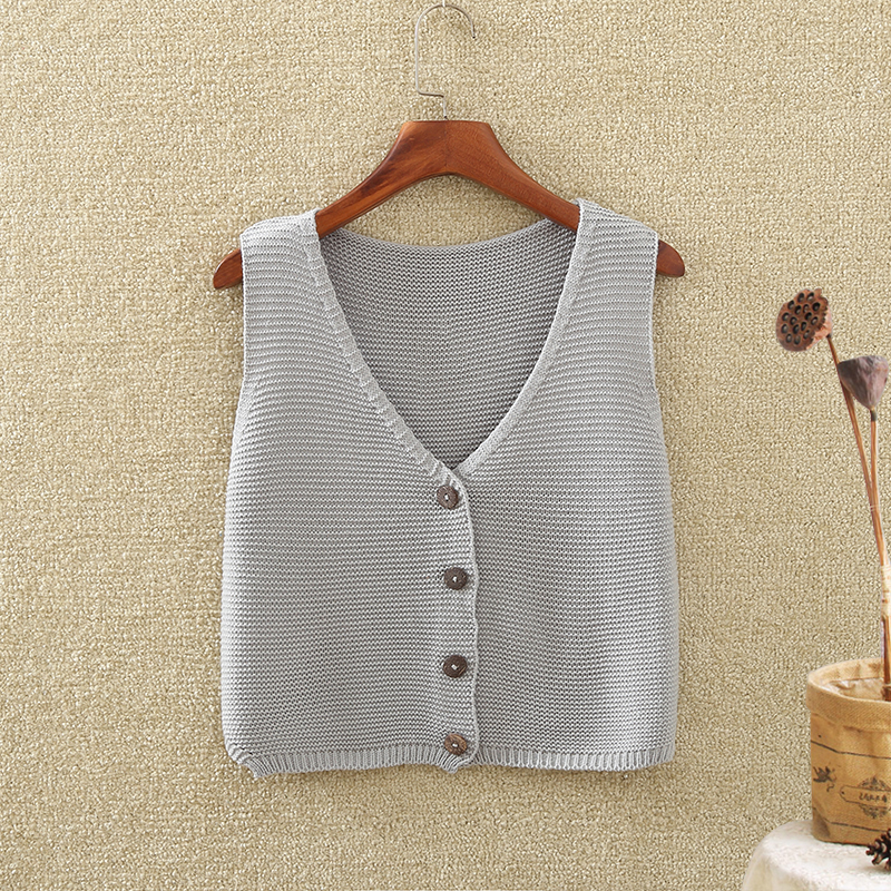 Áo len nữ không tay Áo len hàn quốc nữ mùa thu 2019 nhỏ vest nữ vest ngắn ngoài áo len thủy triều - Đan Cardigan thời trang nữ cao cấp