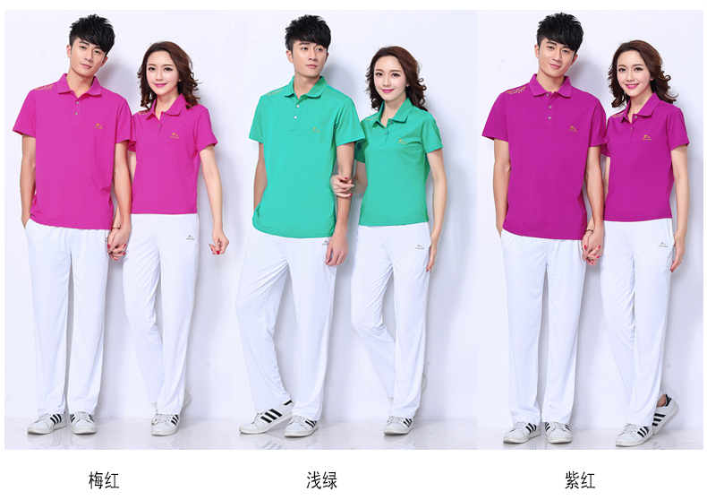 Jinguan 19 mới áo thun cotton quần nam và nữ cỡ lớn nửa tay áo Jiamusi nhóm nhảy vuông mua đồ thể thao - Thể thao sau bộ áo gió thể thao nam