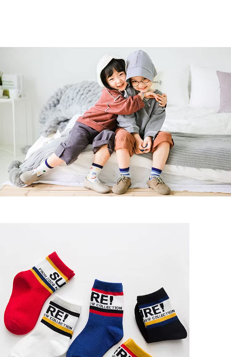 Vớ trẻ em mùa thu và mùa đông dày thoáng khí bé trai vớ hoạt hình dễ thương cô gái vớ bông sợi cotton bé vớ dài quần tất len không bàn