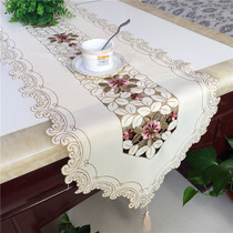 High - end fabric embroidery tablecloth style tablecloth European pastoral tea table tablecloth TV cabinet embroidery