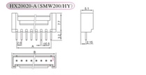 HX Red Star plug-in SMW200 200202-2A 3 5 6 7 8 9 10A straight-pin seat HY2 0