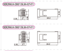 HXH Red Star Plug SLR-1RF 2RF 3R 4R 6R 02VF Plug Connector HX39614-2RF