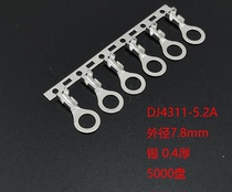 5 2 Circular connected wiring 5 2 Circular terminal cross-connected 5 2 Circular grounding plate 5000 disc thickness 0 4