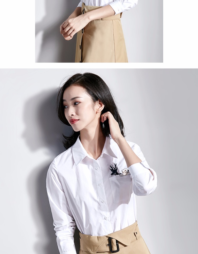 [99 nhân dân tệ mới] Áo sơ mi nữ Van Gogh dài tay cotton tươi và mỏng 2018 áo sơ mi hoang dã mới các kiểu áo sơ mi họa tiết nữ đẹp