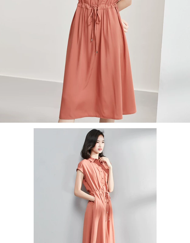 [159 nhân dân tệ mới] Fan Ximan 2018 mùa hè mới áo váy dài váy một từ váy eo váy mỏng