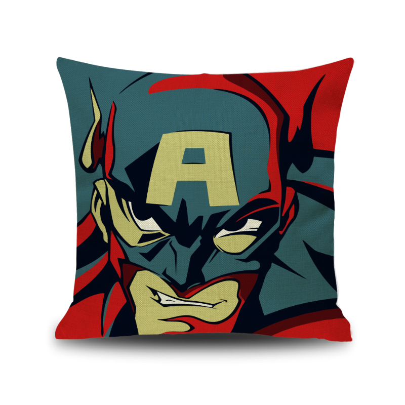 Marvel anh hùng Spider-Man phim hoạt hình gối Iron Man Captain America Avengers đệm lanh gối - Trở lại đệm / Bolsters gối lót lưng ghế văn phòng