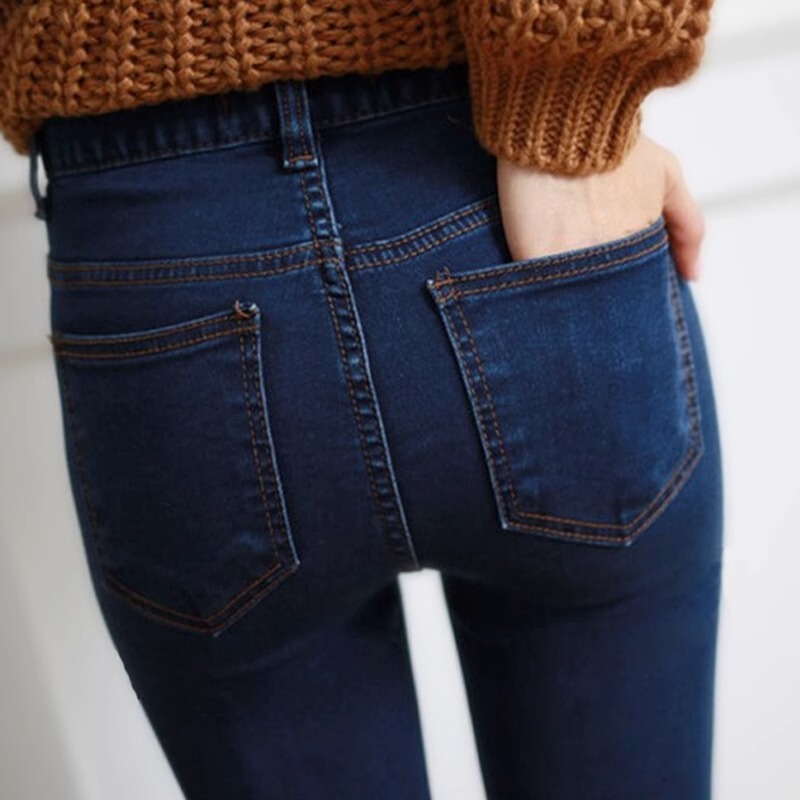 Off-Season Clearance Sale 2023 New Summer Plus-Size High-Waisted Skinny Jeans for Women, Slimming, Tight-Fitting, Cropped Pants, Trendy
