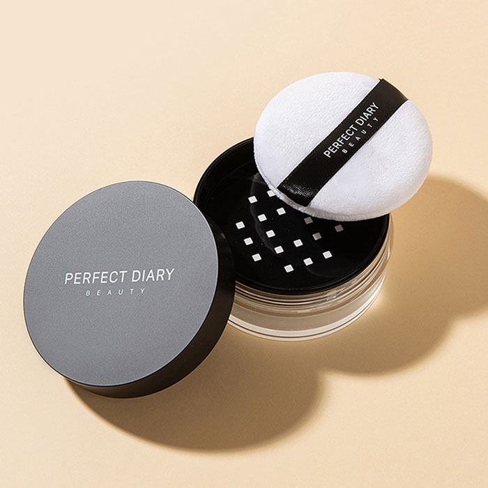 Perfect Diary Official Website Loose Powder Powder Puff Affordable Setting Powder Oil Control Long-lasting Concealer Official Matte